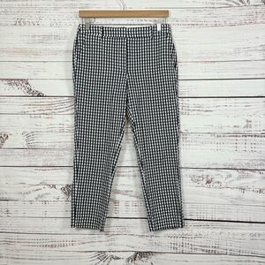 J.Crew Navy Check Seersucker Crop Ankle Pants